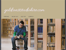 Tablet Screenshot of goldcoaststudiohire.com